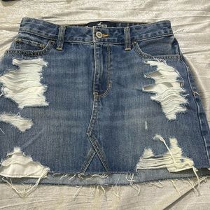 Hollister denim skirt